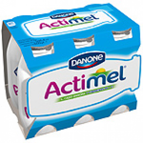 DANONE ACTIMEL yogur liquido natural pack 6
